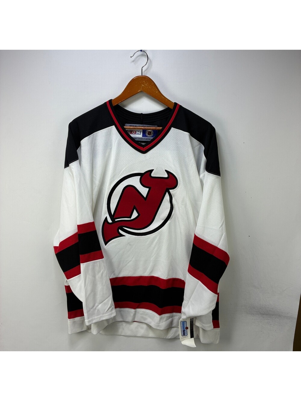 Vintage New Jersey Devils NHL Hockey Jersey CCM Large